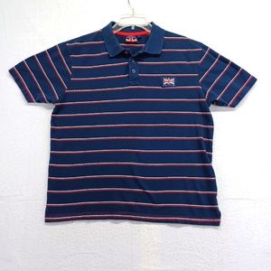 Great Britain short sleeve polo shirt Sz L